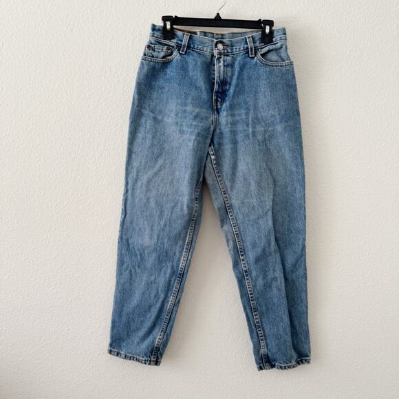 Levi’s 550 Relaxed Fit Tapered Leg Light Wash Jeans Women’s 10 Petite Short 90s - Picture 3 of 6